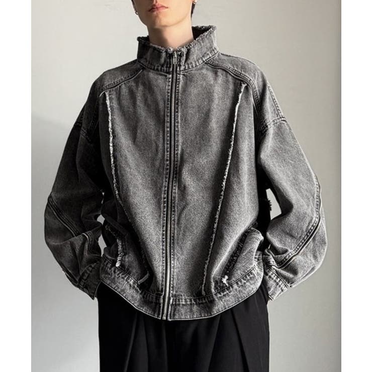 ヴィンテージ加工フリンジデニムジャケット | Classical Elf Men | 詳細画像1 