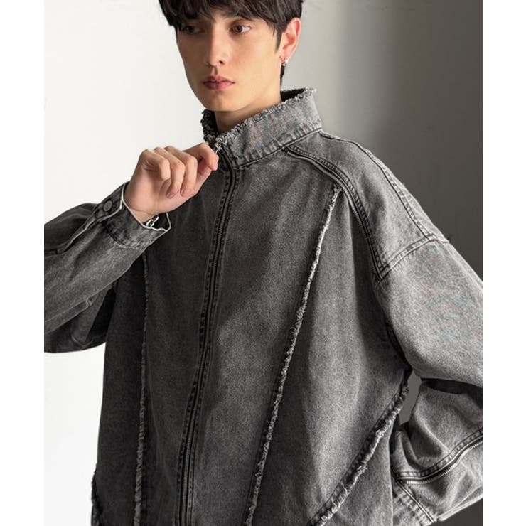 ヴィンテージ加工フリンジデニムジャケット | Classical Elf Men | 詳細画像4 
