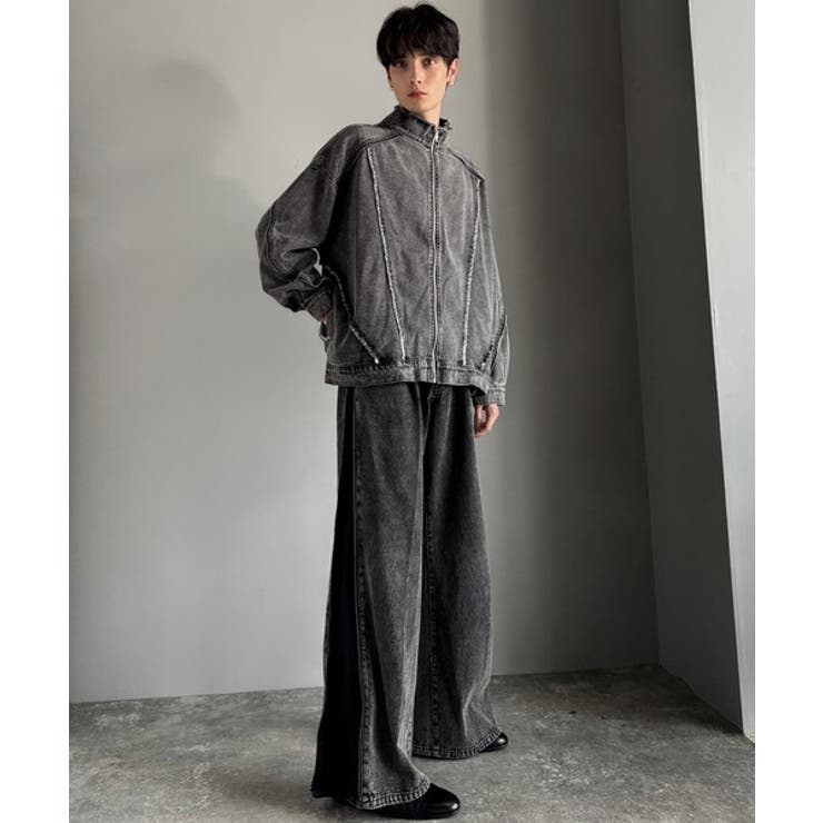 ヴィンテージ加工フリンジデニムジャケット | Classical Elf Men | 詳細画像5 