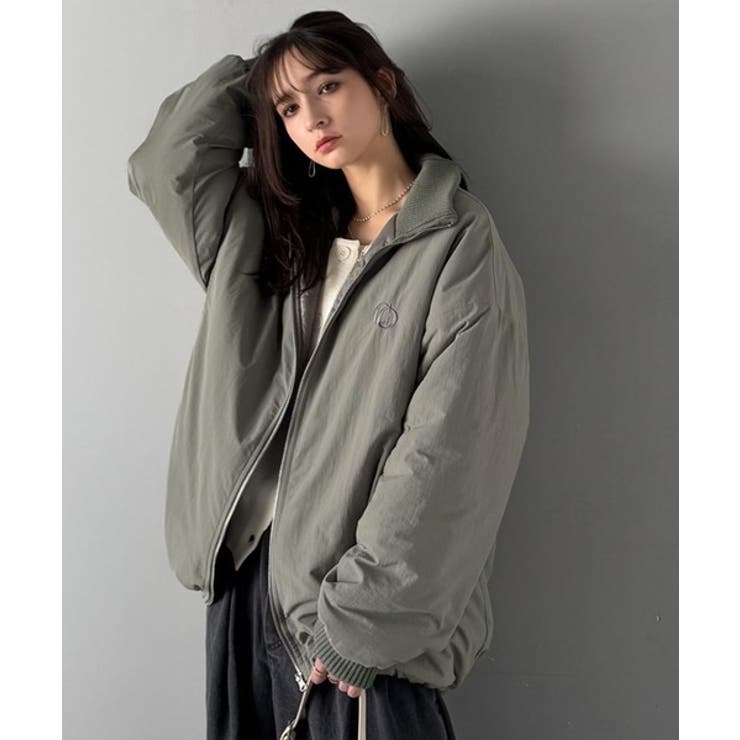 カーキ | 「防寒高機能。」リブハイネック中綿入りモンスターオーバージャケット Ribbed | Classical Elf Men