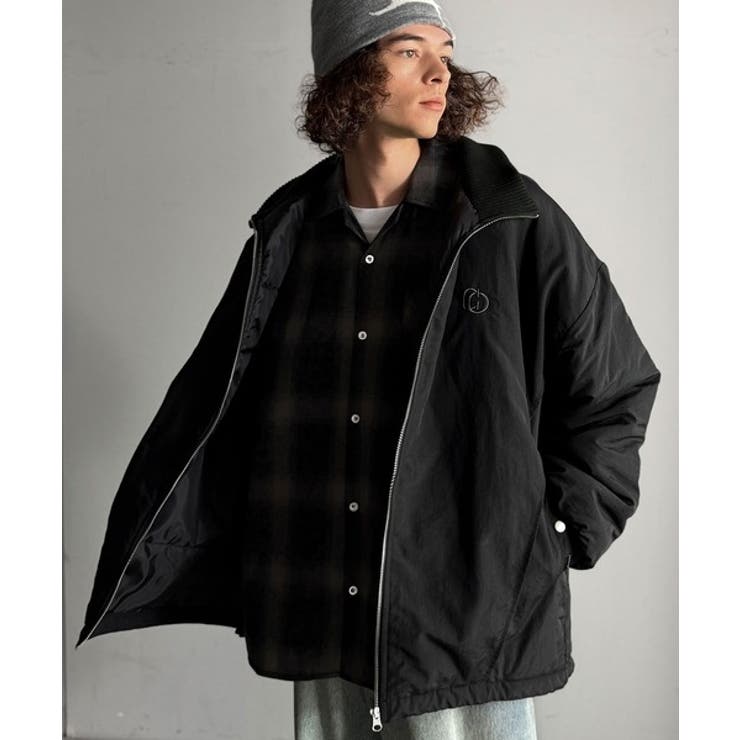 「防寒高機能。」リブハイネック中綿入りモンスターオーバージャケット Ribbed | Classical Elf Men | 詳細画像6 