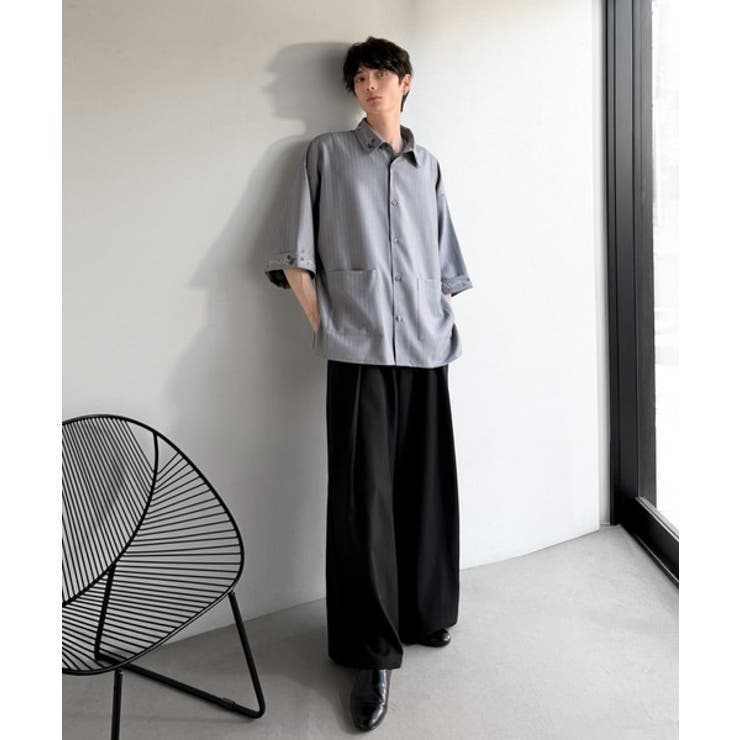 「日常に溶け込む、魅せる服。」刺繍使いシャツジャケット Embroidery D… | Classical Elf Men | 詳細画像20 