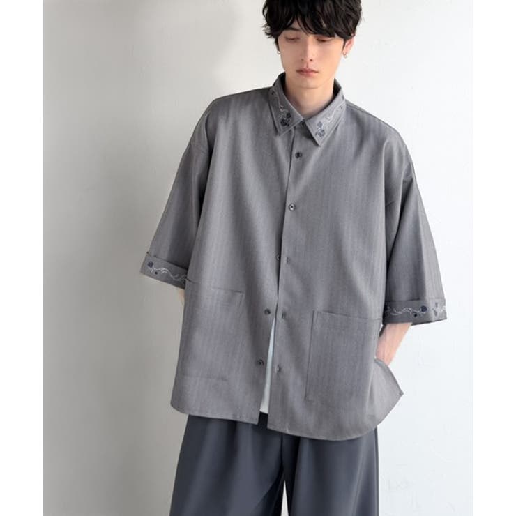 「日常に溶け込む、魅せる服。」刺繍使いシャツジャケット Embroidery D… | Classical Elf Men | 詳細画像22 
