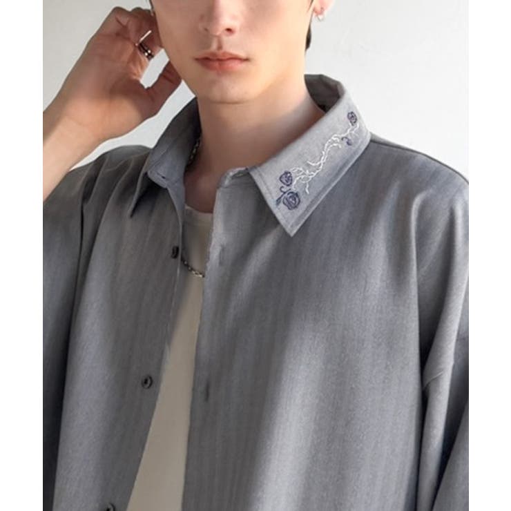 「日常に溶け込む、魅せる服。」刺繍使いシャツジャケット Embroidery D… | Classical Elf Men | 詳細画像24 