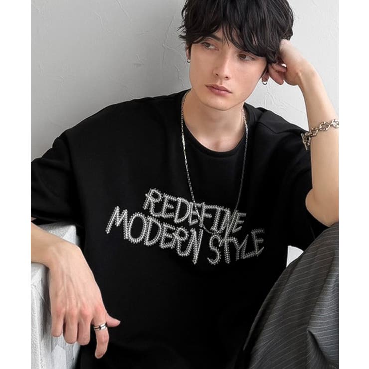 刺繍もシルエットもまるで3Dな主役級アイテム！立体刺繍ドレープダンボールTシャツ… | Classical Elf Men | 詳細画像16 