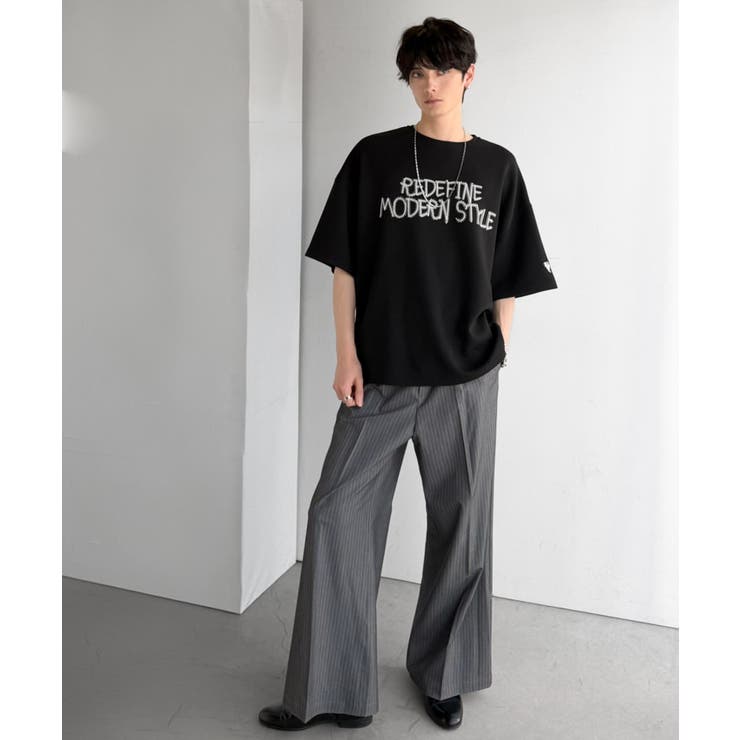 刺繍もシルエットもまるで3Dな主役級アイテム！立体刺繍ドレープダンボールTシャツ… | Classical Elf Men | 詳細画像22 