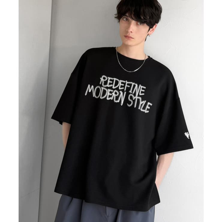 刺繍もシルエットもまるで3Dな主役級アイテム！立体刺繍ドレープダンボールTシャツ… | Classical Elf Men | 詳細画像23 