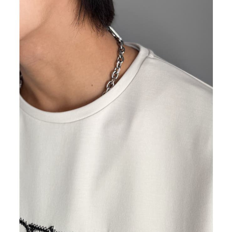 刺繍もシルエットもまるで3Dな主役級アイテム！立体刺繍ドレープダンボールTシャツ… | Classical Elf Men | 詳細画像25 