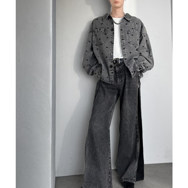 「シンプル以上、主張しすぎない存在感。」総柄刺繍デニムシャツジャケット All … | Classical Elf Men | 詳細画像10 