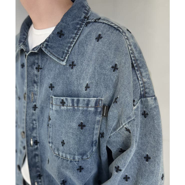 「シンプル以上、主張しすぎない存在感。」総柄刺繍デニムシャツジャケット All … | Classical Elf Men | 詳細画像21 