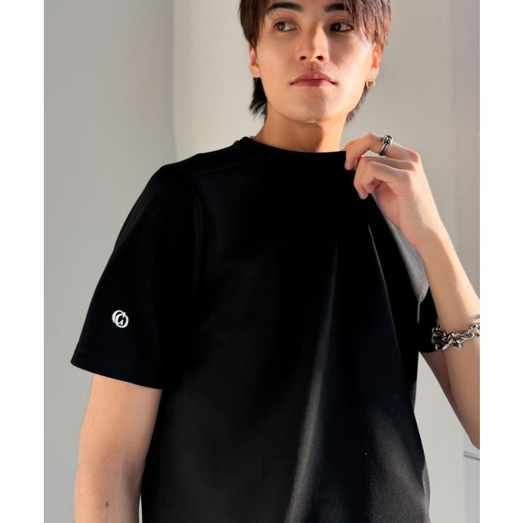 【接触冷感機能付き】肩切り替え袖刺繍ショート丈ダンボール素材Tシャツ Shoul… | Classical Elf Men | 詳細画像20 