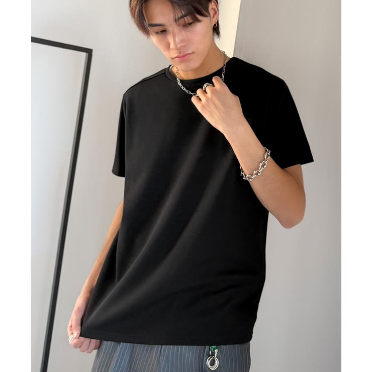 【接触冷感機能付き】肩切り替え袖刺繍ショート丈ダンボール素材Tシャツ Shoul… | Classical Elf Men | 詳細画像22 