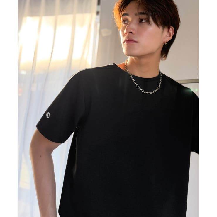 【接触冷感機能付き】肩切り替え袖刺繍ショート丈ダンボール素材Tシャツ Shoul… | Classical Elf Men | 詳細画像27 