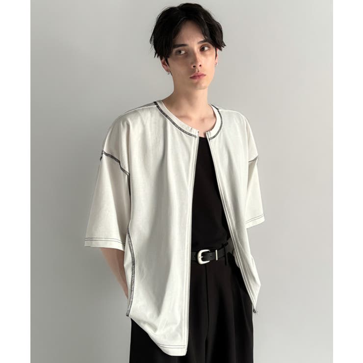 「1枚でも羽織でも。」インサイドアウト仕様2wayダブルジップTシャツ | Classical Elf Men | 詳細画像8 