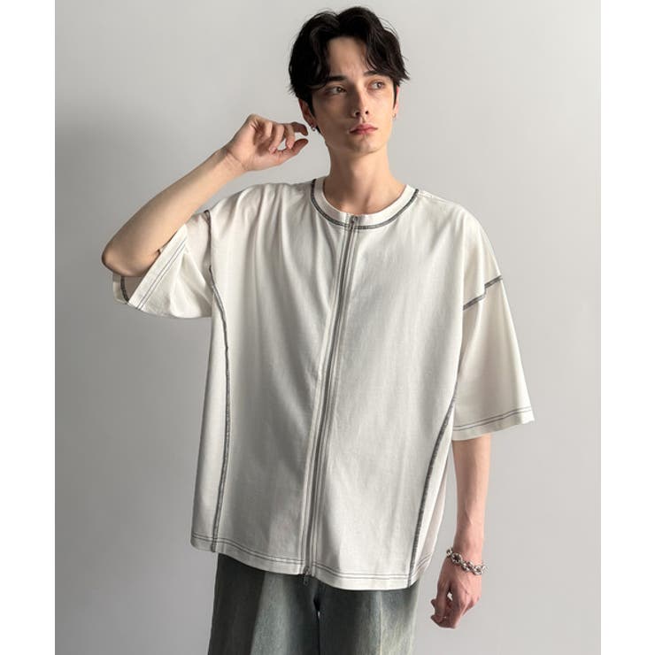 「1枚でも羽織でも。」インサイドアウト仕様2wayダブルジップTシャツ | Classical Elf Men | 詳細画像10 