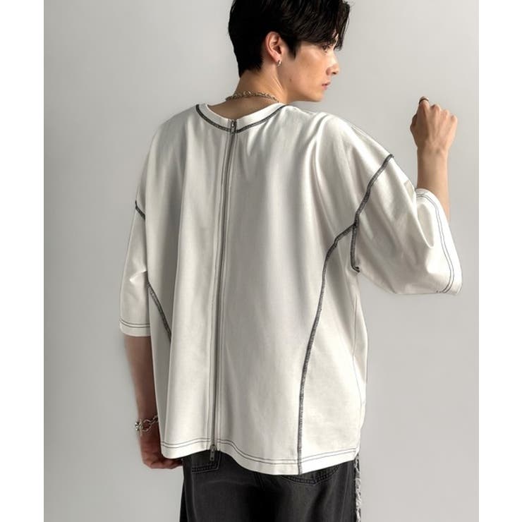 「1枚でも羽織でも。」インサイドアウト仕様2wayダブルジップTシャツ | Classical Elf Men | 詳細画像15 