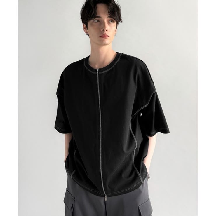 「1枚でも羽織でも。」インサイドアウト仕様2wayダブルジップTシャツ | Classical Elf Men | 詳細画像20 