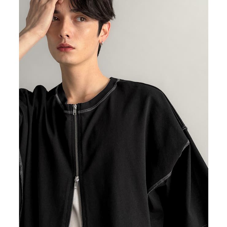 「1枚でも羽織でも。」インサイドアウト仕様2wayダブルジップTシャツ | Classical Elf Men | 詳細画像24 