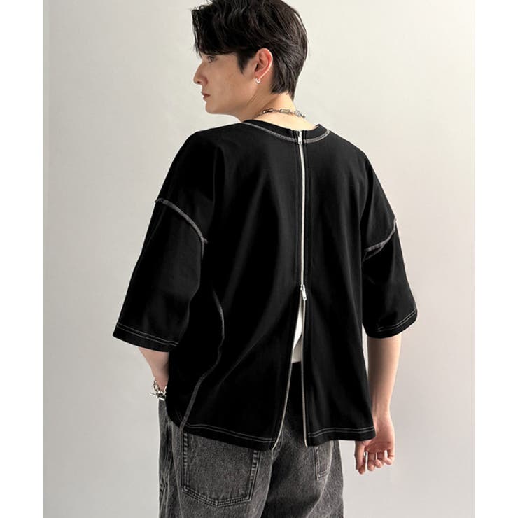 「1枚でも羽織でも。」インサイドアウト仕様2wayダブルジップTシャツ | Classical Elf Men | 詳細画像27 