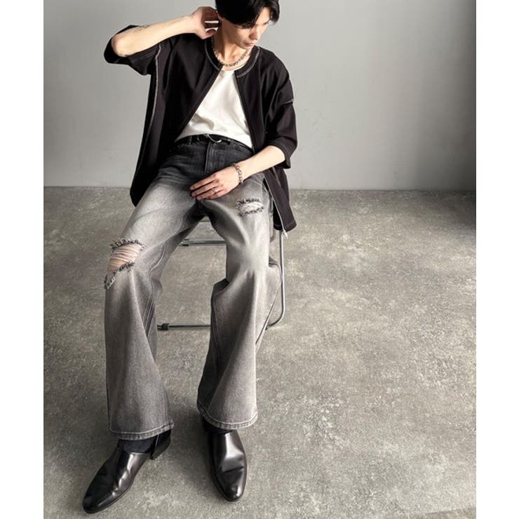 「1枚でも羽織でも。」インサイドアウト仕様2wayダブルジップTシャツ | Classical Elf Men | 詳細画像36 