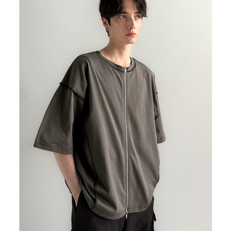 「1枚でも羽織でも。」インサイドアウト仕様2wayダブルジップTシャツ | Classical Elf Men | 詳細画像37 