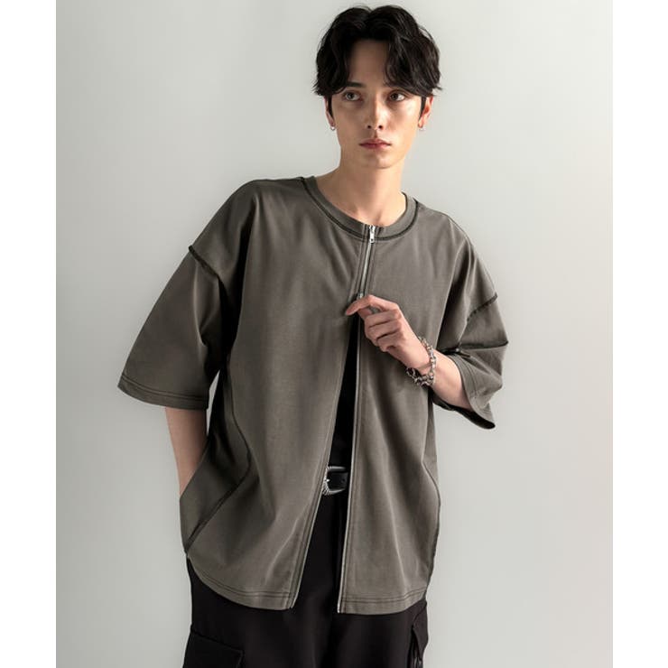 「1枚でも羽織でも。」インサイドアウト仕様2wayダブルジップTシャツ | Classical Elf Men | 詳細画像38 