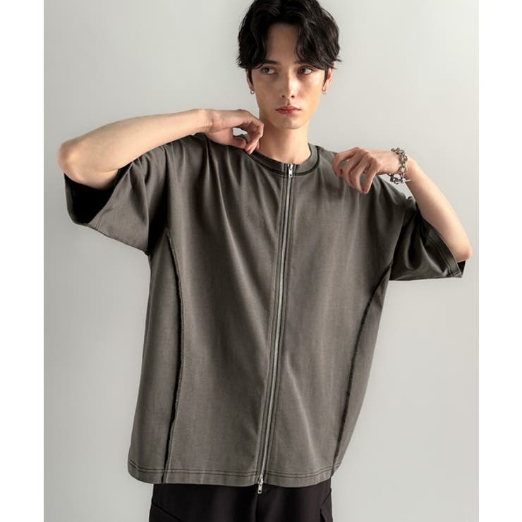 「1枚でも羽織でも。」インサイドアウト仕様2wayダブルジップTシャツ | Classical Elf Men | 詳細画像39 