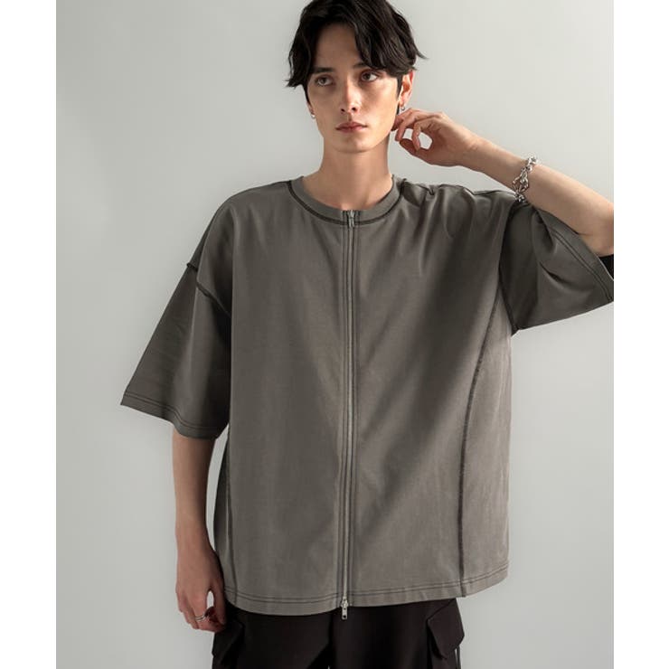 「1枚でも羽織でも。」インサイドアウト仕様2wayダブルジップTシャツ | Classical Elf Men | 詳細画像44 