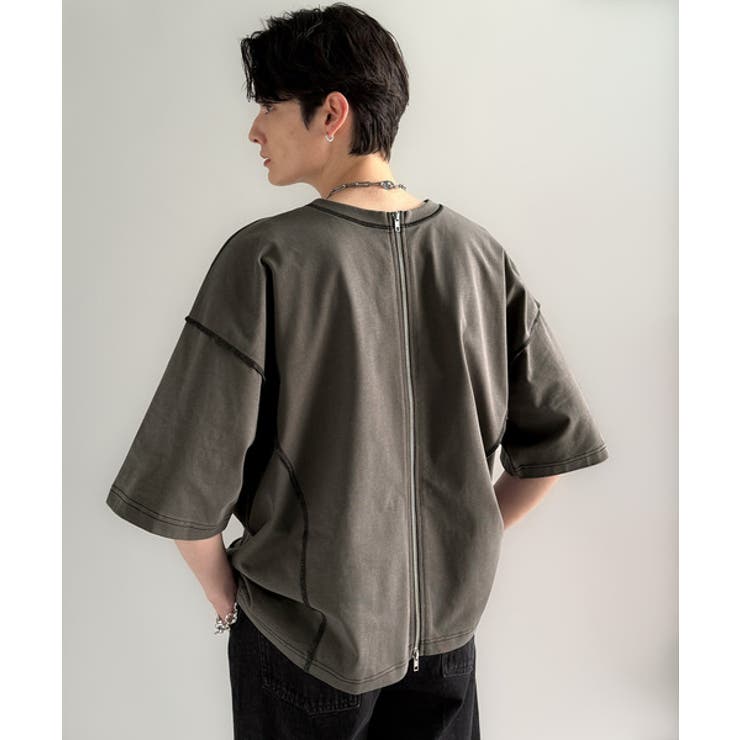 「1枚でも羽織でも。」インサイドアウト仕様2wayダブルジップTシャツ | Classical Elf Men | 詳細画像46 