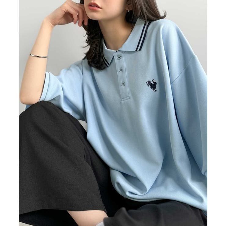 ライトブルー | 「洗練を纏う、上質な日常。」刺繍入りハイクオリティダブルフェイス素材ポロシャツ … | Classical Elf Men