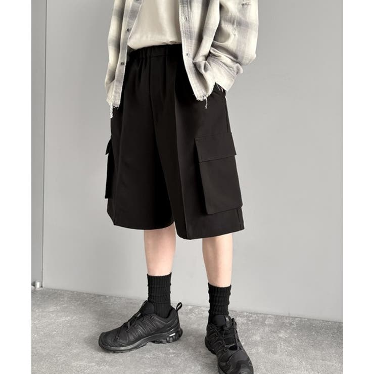 「整う、ラフ感。」カーゴポケット ルーズシルエット ハーフスラックス | Classical Elf Men | 詳細画像8 