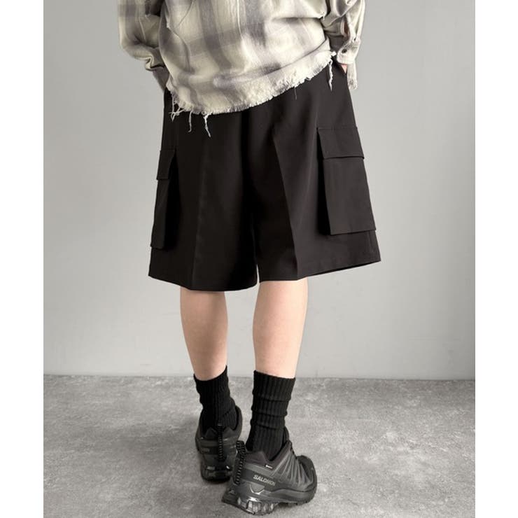 「整う、ラフ感。」カーゴポケット ルーズシルエット ハーフスラックス | Classical Elf Men | 詳細画像9 