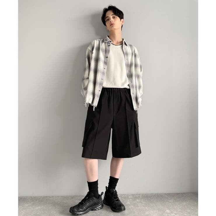 「整う、ラフ感。」カーゴポケット ルーズシルエット ハーフスラックス | Classical Elf Men | 詳細画像10 
