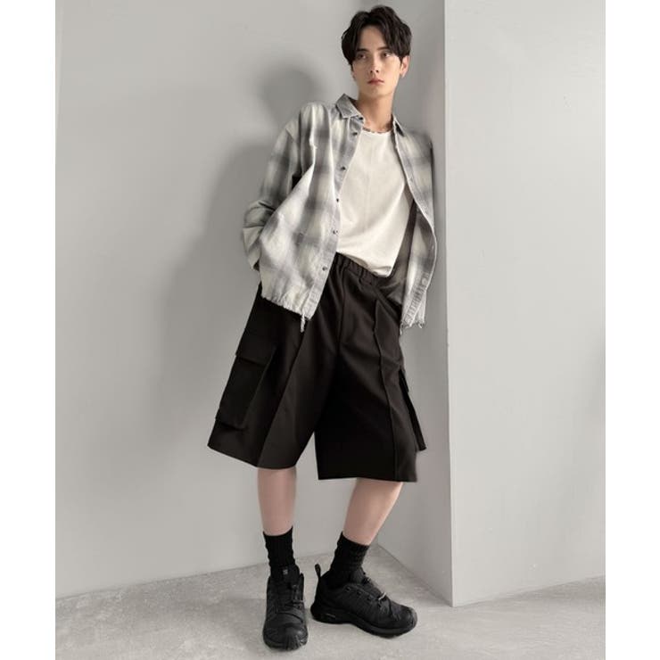 「整う、ラフ感。」カーゴポケット ルーズシルエット ハーフスラックス | Classical Elf Men | 詳細画像11 