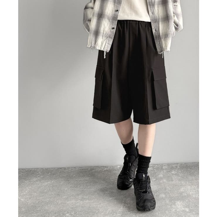 「整う、ラフ感。」カーゴポケット ルーズシルエット ハーフスラックス | Classical Elf Men | 詳細画像12 