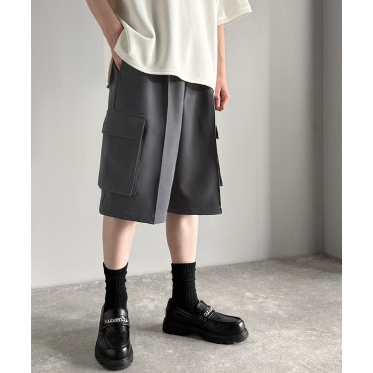 「整う、ラフ感。」カーゴポケット ルーズシルエット ハーフスラックス | Classical Elf Men | 詳細画像14 