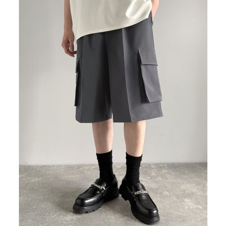 「整う、ラフ感。」カーゴポケット ルーズシルエット ハーフスラックス | Classical Elf Men | 詳細画像15 