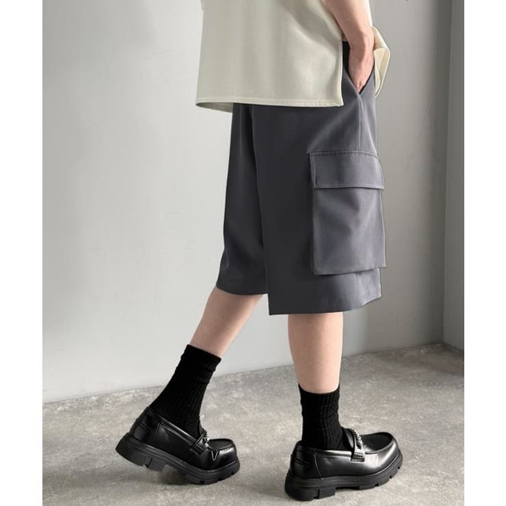 「整う、ラフ感。」カーゴポケット ルーズシルエット ハーフスラックス | Classical Elf Men | 詳細画像16 