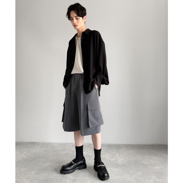 「整う、ラフ感。」カーゴポケット ルーズシルエット ハーフスラックス | Classical Elf Men | 詳細画像20 