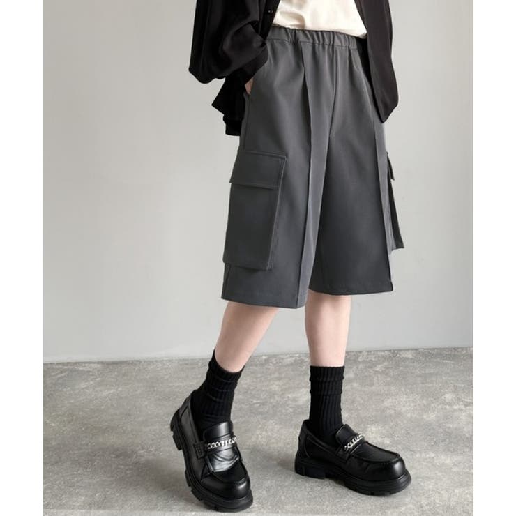 「整う、ラフ感。」カーゴポケット ルーズシルエット ハーフスラックス | Classical Elf Men | 詳細画像21 