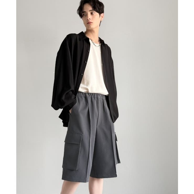 「整う、ラフ感。」カーゴポケット ルーズシルエット ハーフスラックス | Classical Elf Men | 詳細画像22 