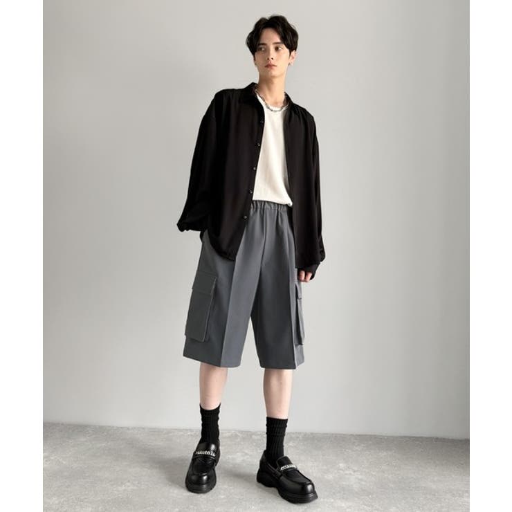 「整う、ラフ感。」カーゴポケット ルーズシルエット ハーフスラックス | Classical Elf Men | 詳細画像23 