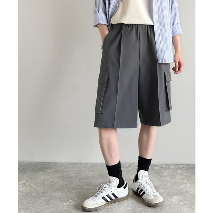 「整う、ラフ感。」カーゴポケット ルーズシルエット ハーフスラックス | Classical Elf Men | 詳細画像24 