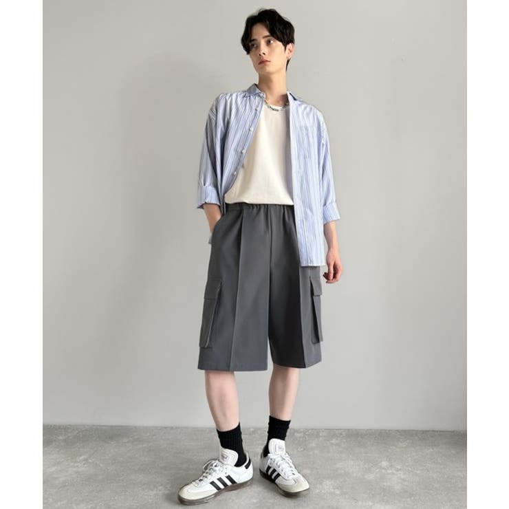 「整う、ラフ感。」カーゴポケット ルーズシルエット ハーフスラックス | Classical Elf Men | 詳細画像25 