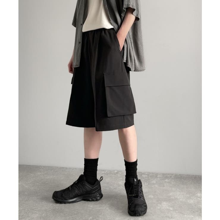 「整う、ラフ感。」カーゴポケット ルーズシルエット ハーフスラックス | Classical Elf Men | 詳細画像4 