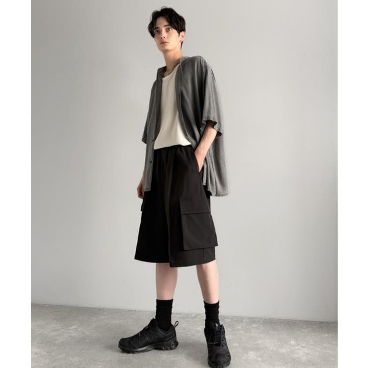 「整う、ラフ感。」カーゴポケット ルーズシルエット ハーフスラックス | Classical Elf Men | 詳細画像5 