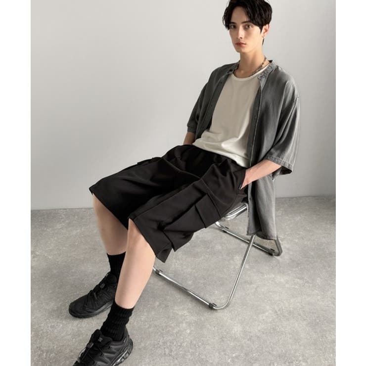 「整う、ラフ感。」カーゴポケット ルーズシルエット ハーフスラックス | Classical Elf Men | 詳細画像6 