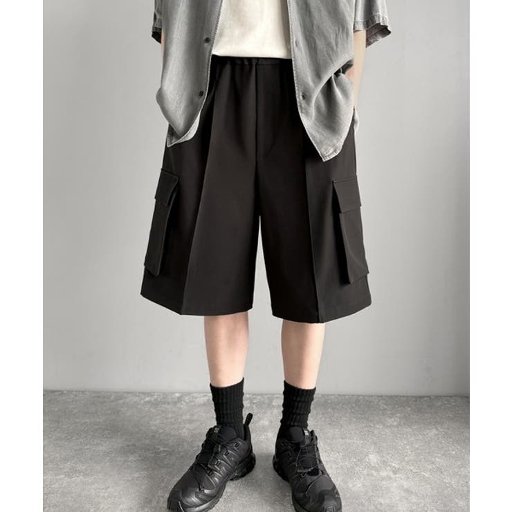 「整う、ラフ感。」カーゴポケット ルーズシルエット ハーフスラックス | Classical Elf Men | 詳細画像7 