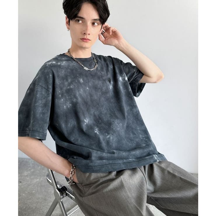 「視線を独り占め。」タイダイ染め刺繍入りオーバーサイズTシャツ Tie Dye | Classical Elf Men | 詳細画像13 