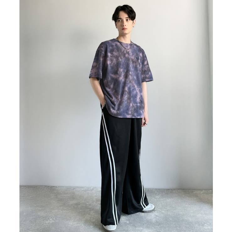 GQ3554◇cvtvlist : タイダイ染め 刺繍ロゴ オーバーサイズT GQ3554◇cvtvlist : タイダイ染め 刺繍ロゴ オーバーサイズT